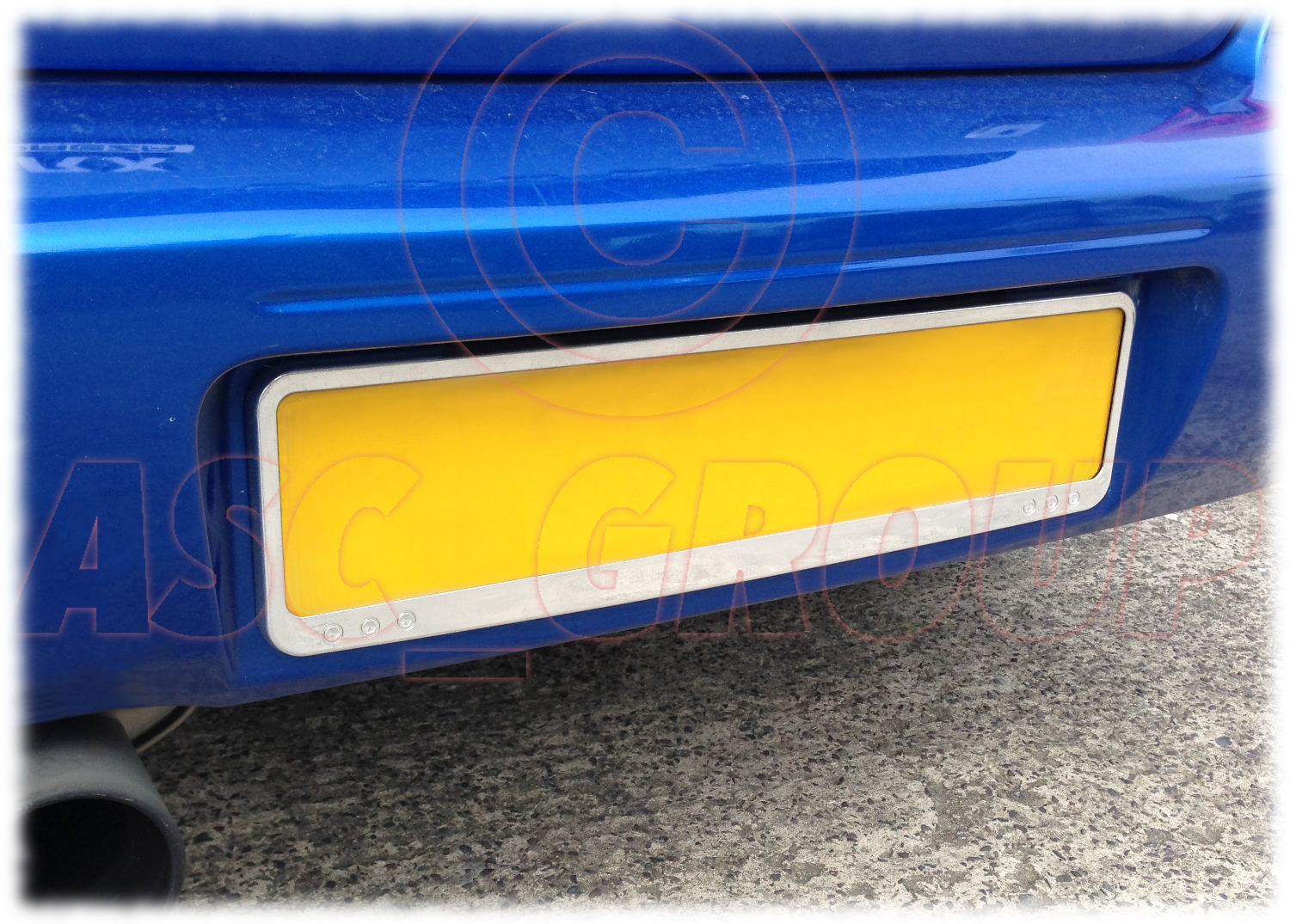 Twin Pack / Pair Chrome Surround Licence Reg Registration Number Plate